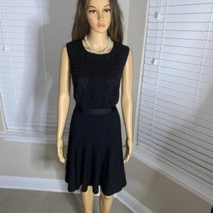 New! Metaphor Black Lace Sexy Blocked Dress Sz 12